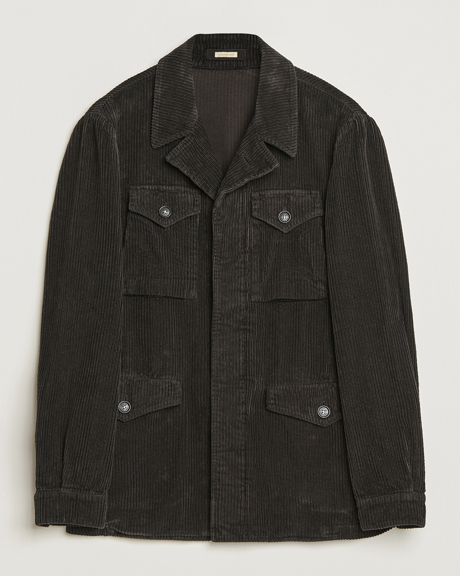 Herre | Jakker | Massimo Alba | Velvet Corduroy Field Jacket Carob