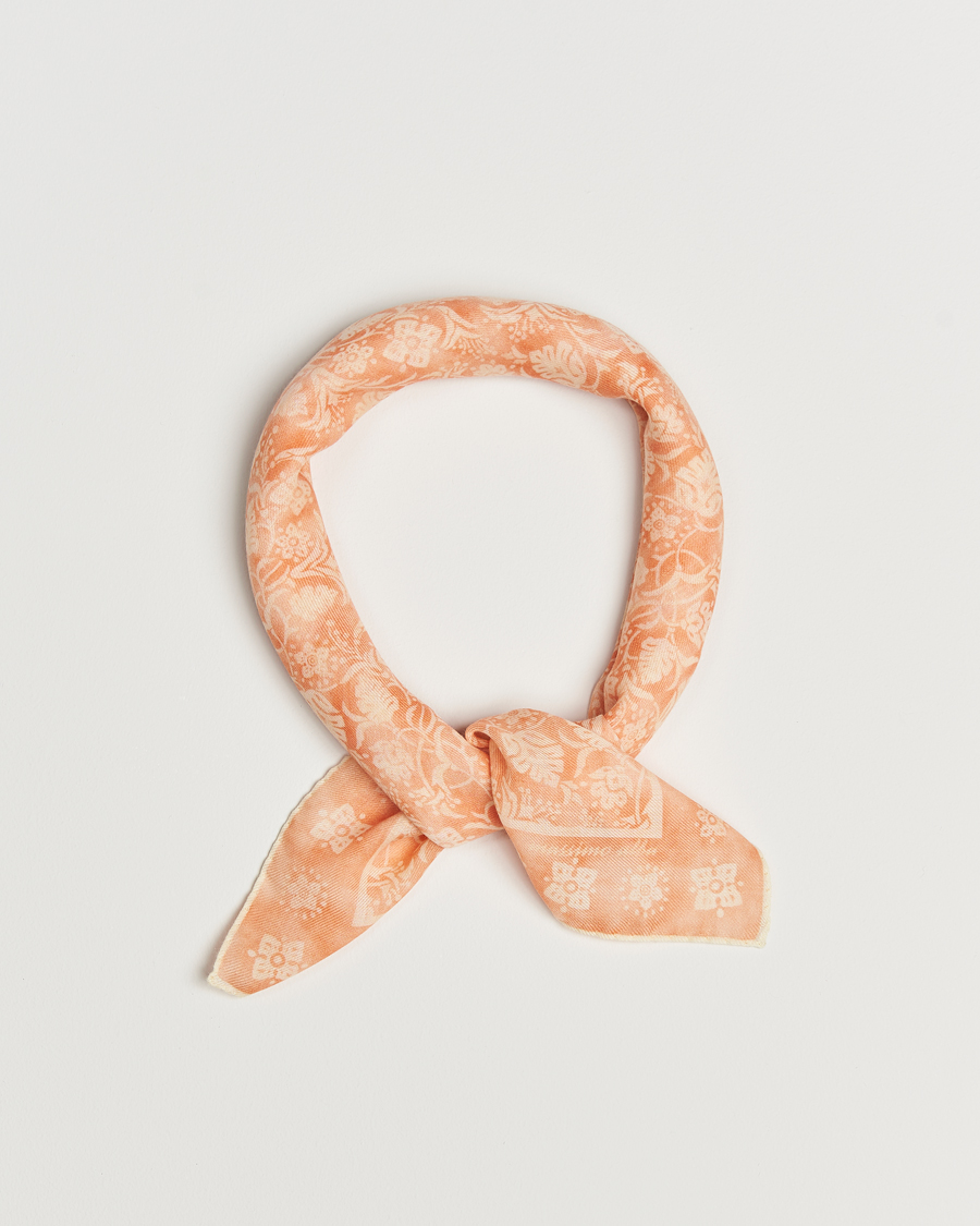 Herre | | Massimo Alba | Printed Cashmere Bandana Apricot