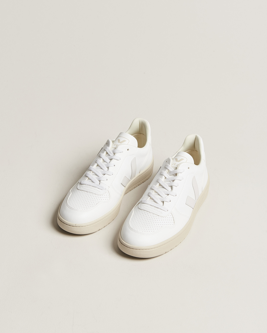 Herre |  | Veja | V-10 Vegan Leather Sneaker Full White