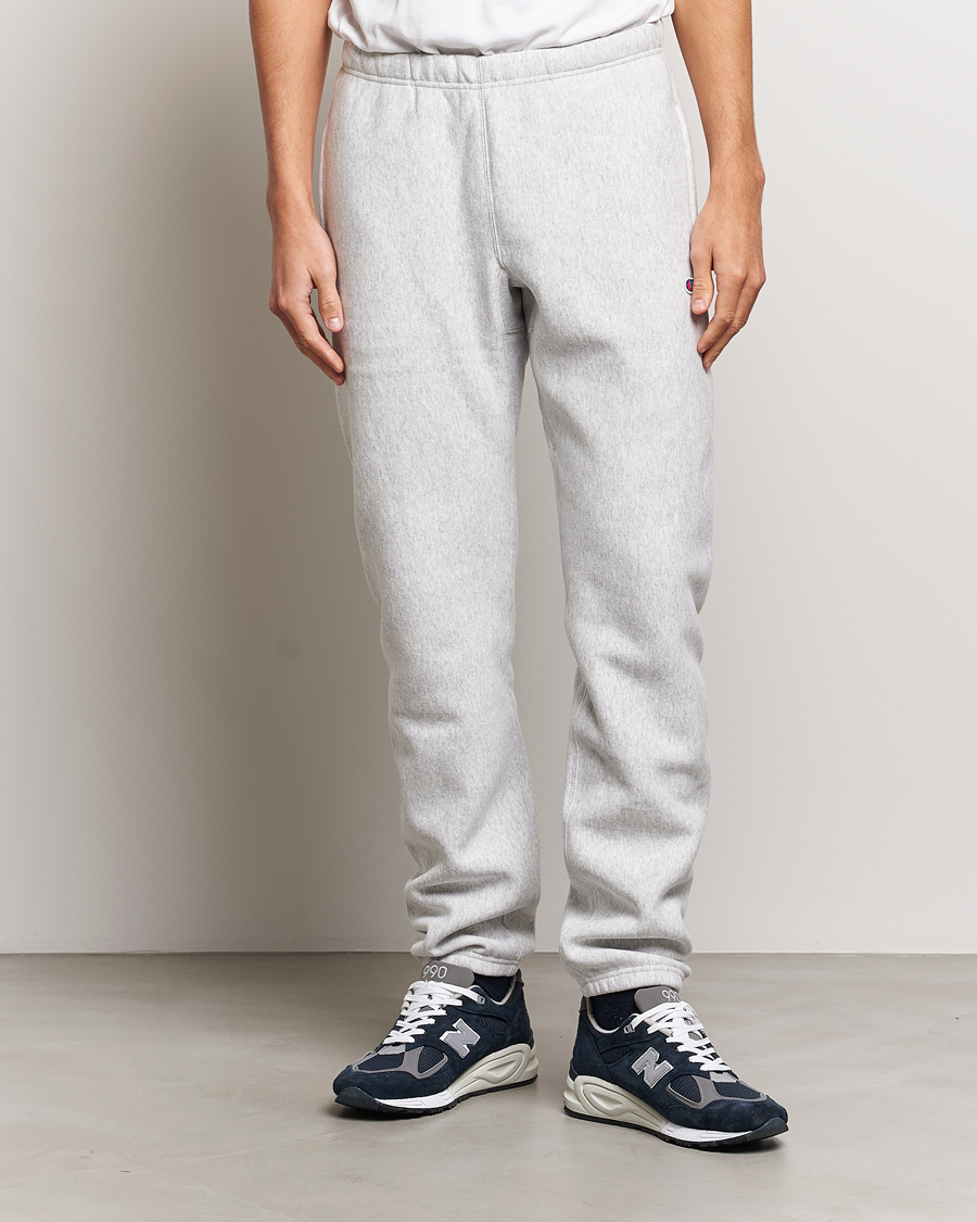 Herre | Klær | Champion | Reverse Weave Soft Fleece Sweatpants Grey Melange