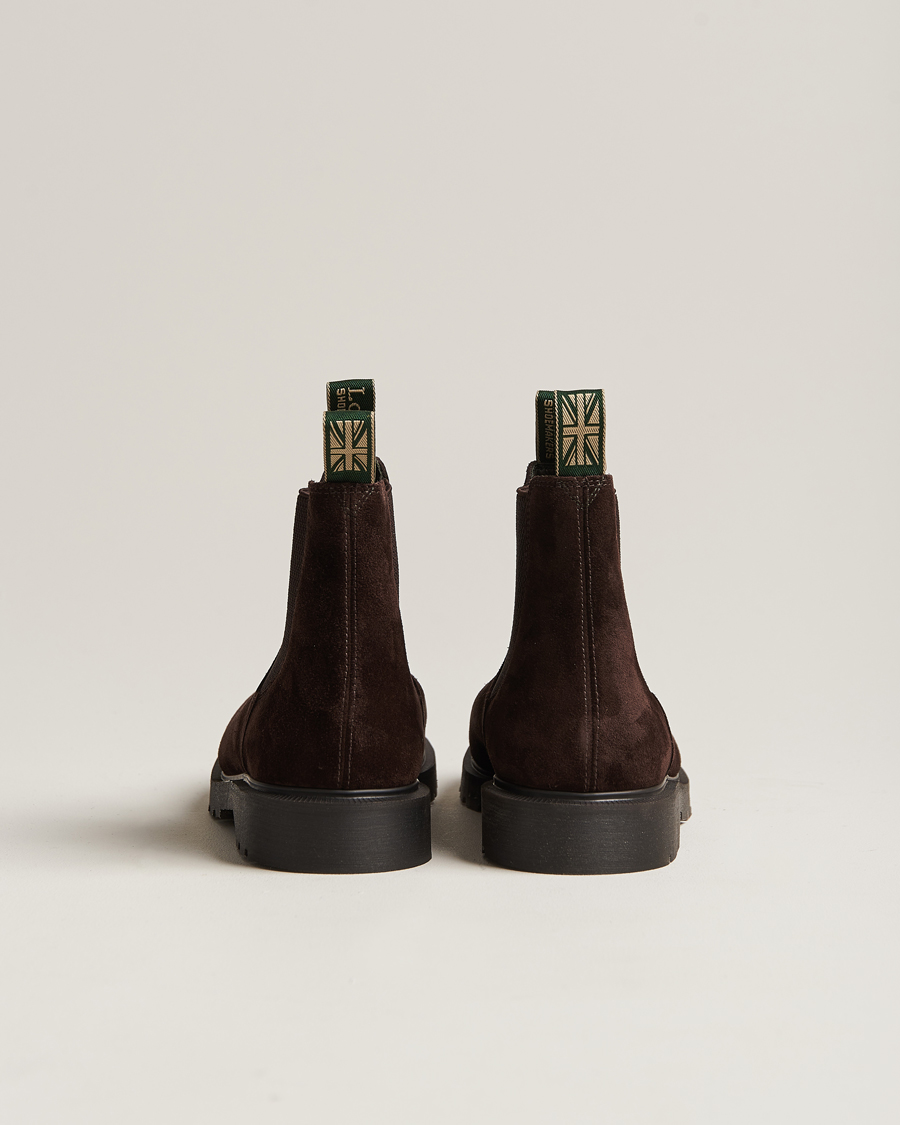 Herre | Støvler | Loake Shoemakers | Mccauley Heat Sealed Chelsea Brown Suede