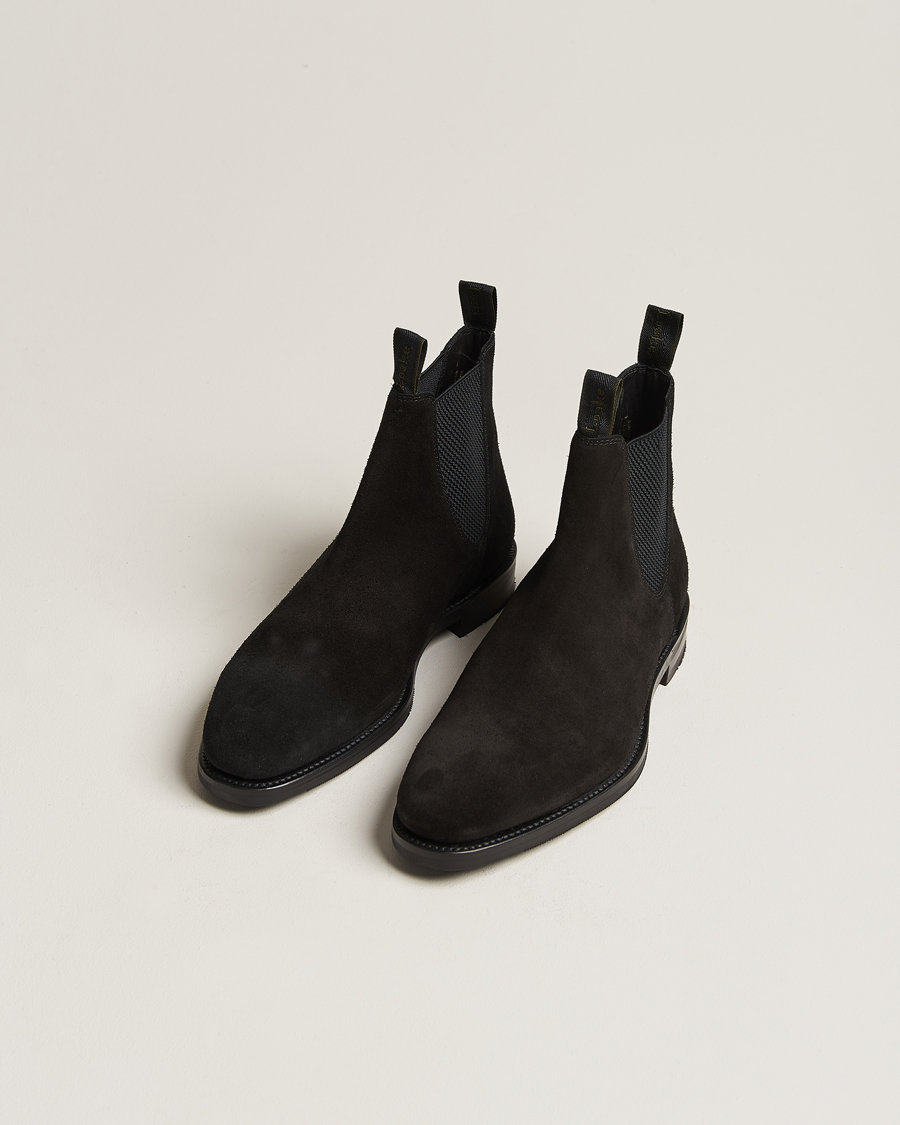 Herre | Chelsea boots | Loake 1880 | Emsworth Chelsea Boot Black Suede