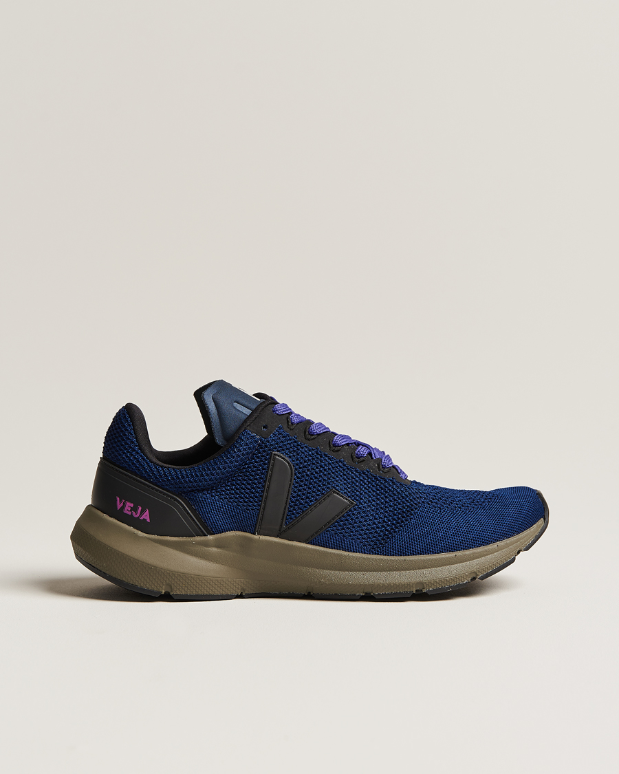Herre | Veja Running Marlin Vegan V-Knit Running Sneaker Nil Black | Veja Running | Marlin Vegan V-Knit Running Sneaker Nil Black