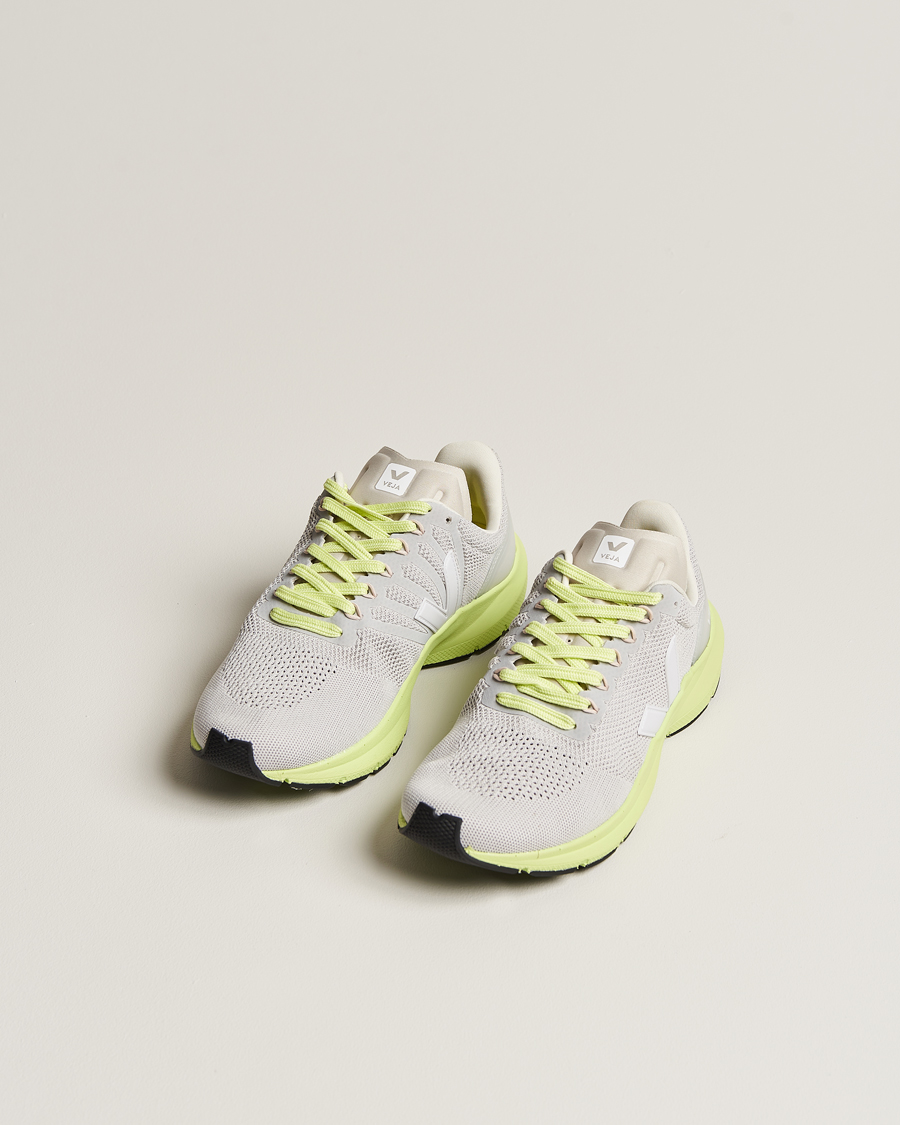 Herre | Veja Running Marlin Vegan V-Knit Running Sneaker Chalk White | Veja Running | Marlin Vegan V-Knit Running Sneaker Chalk White