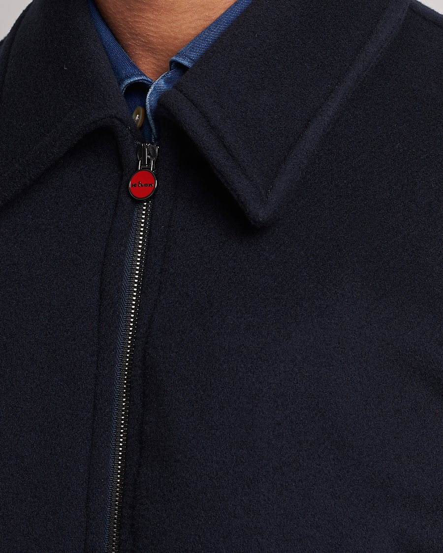 Herre | Jakker | Kiton | Wool/Cashmere Bomber Jacket Navy