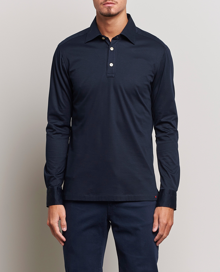 Herre | Skjorter | Kiton | Popover Shirt Navy
