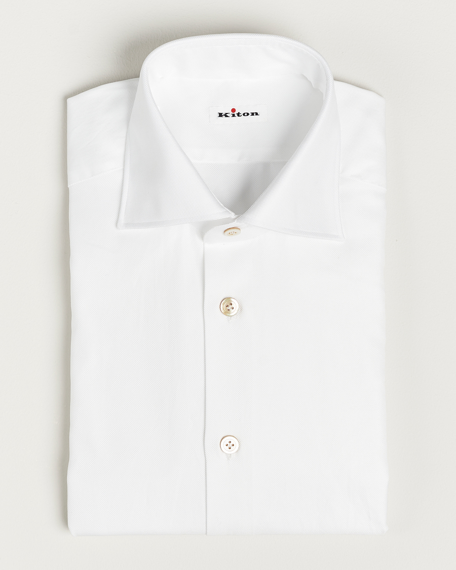 Herre | Klær | Kiton | Slim Fit Royal Oxford Shirt White
