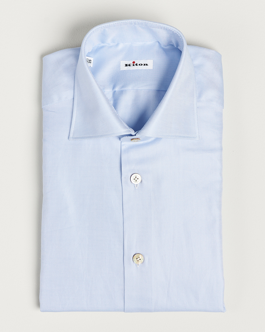 Herre | Klær | Kiton | Slim Fit Royal Oxford Shirt Light Blue