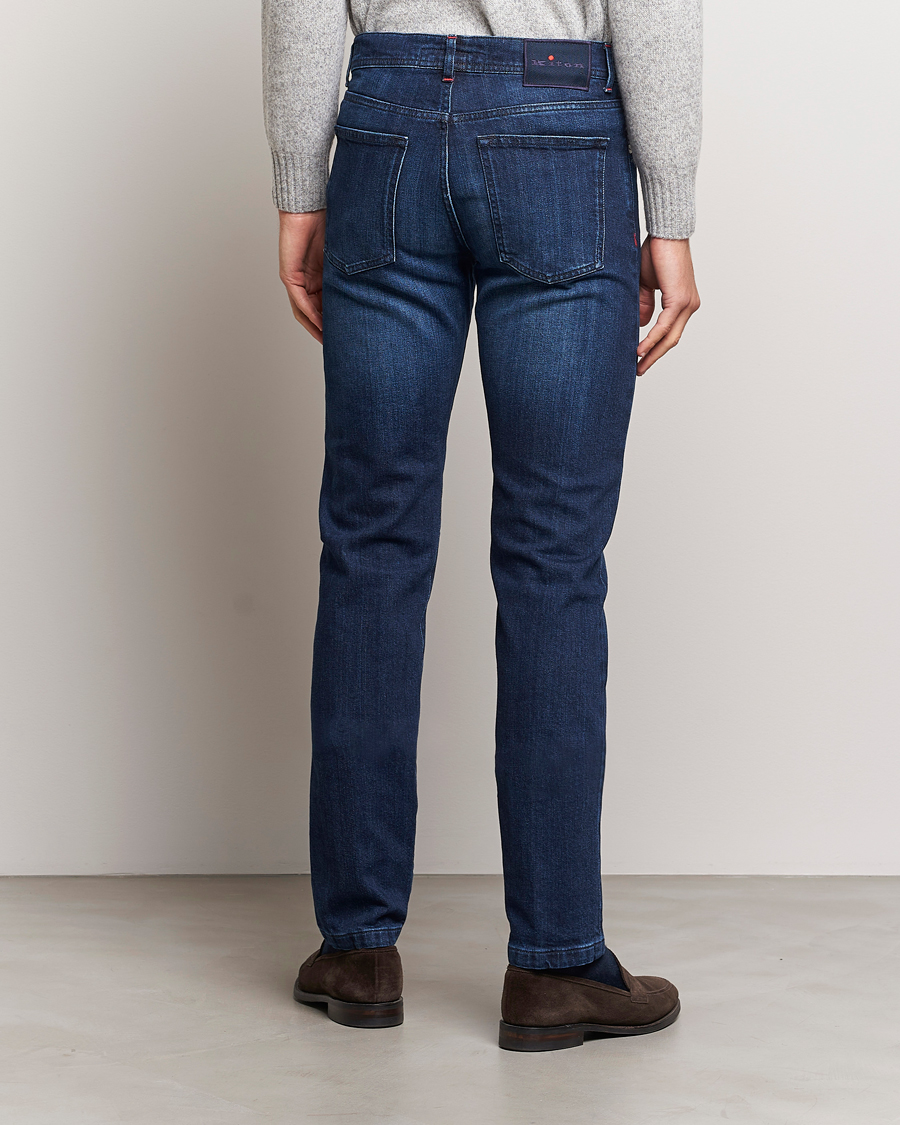 Herre | Jeans | Kiton | Slim Fit Stretch Jeans Medium Blue Wash