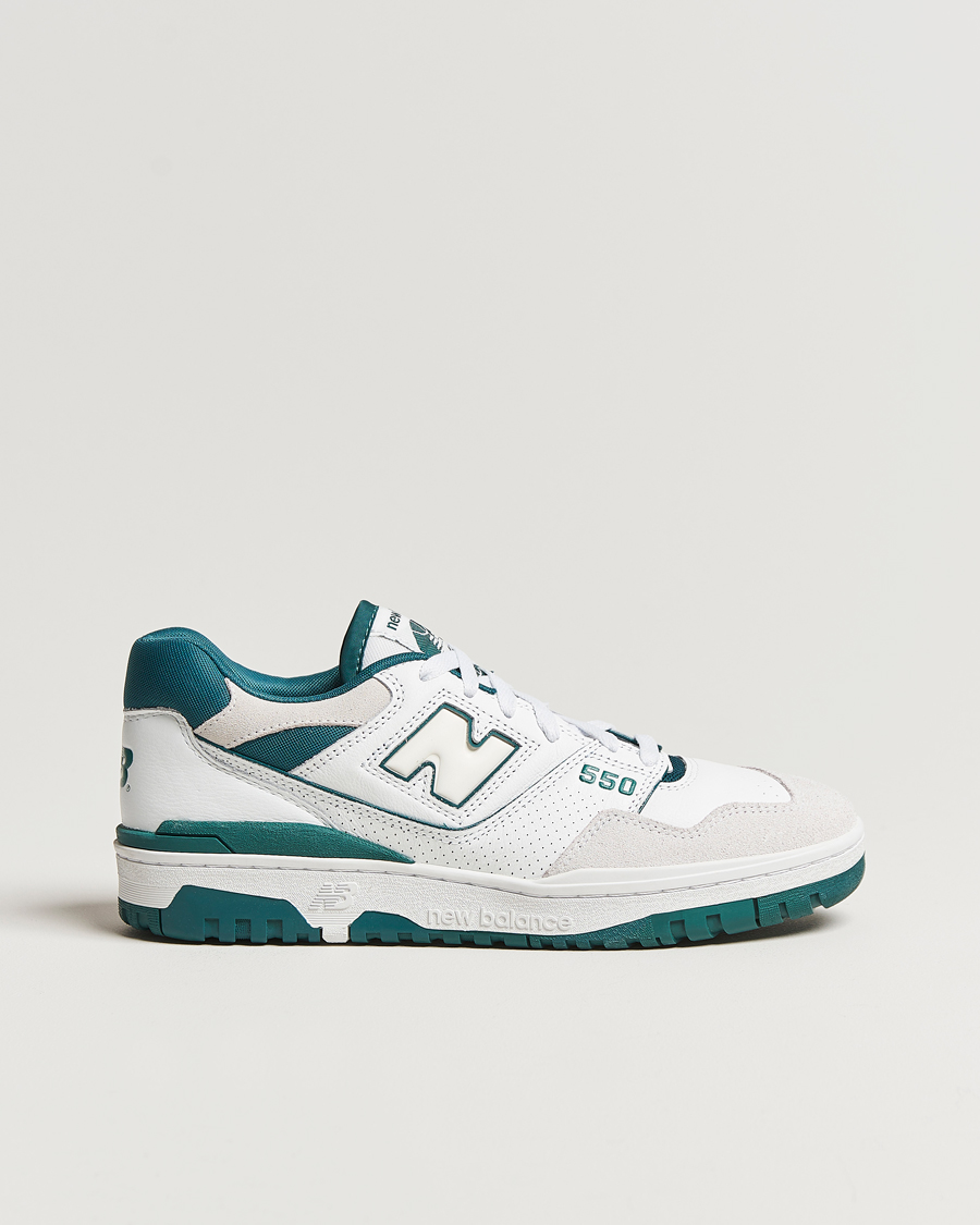 Herre | New Balance 550 Sneakers White/Green | New Balance | 550 Sneakers White/Green