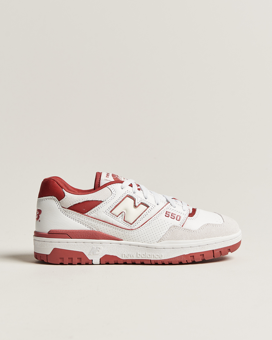 Herre | New Balance 550 Sneakers White/Red | New Balance | 550 Sneakers White/Red