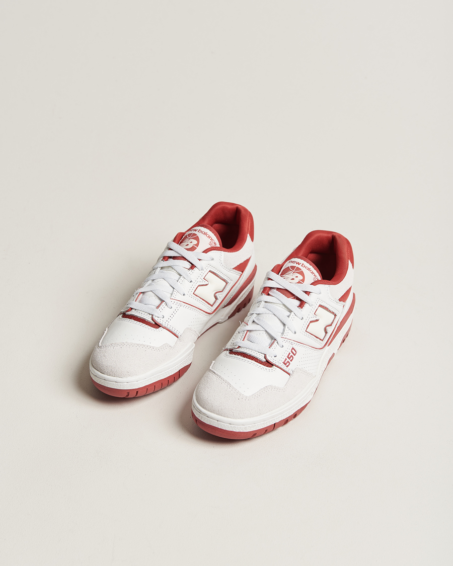 Herre | Sneakers med lavt skaft | New Balance | 550 Sneakers White/Red
