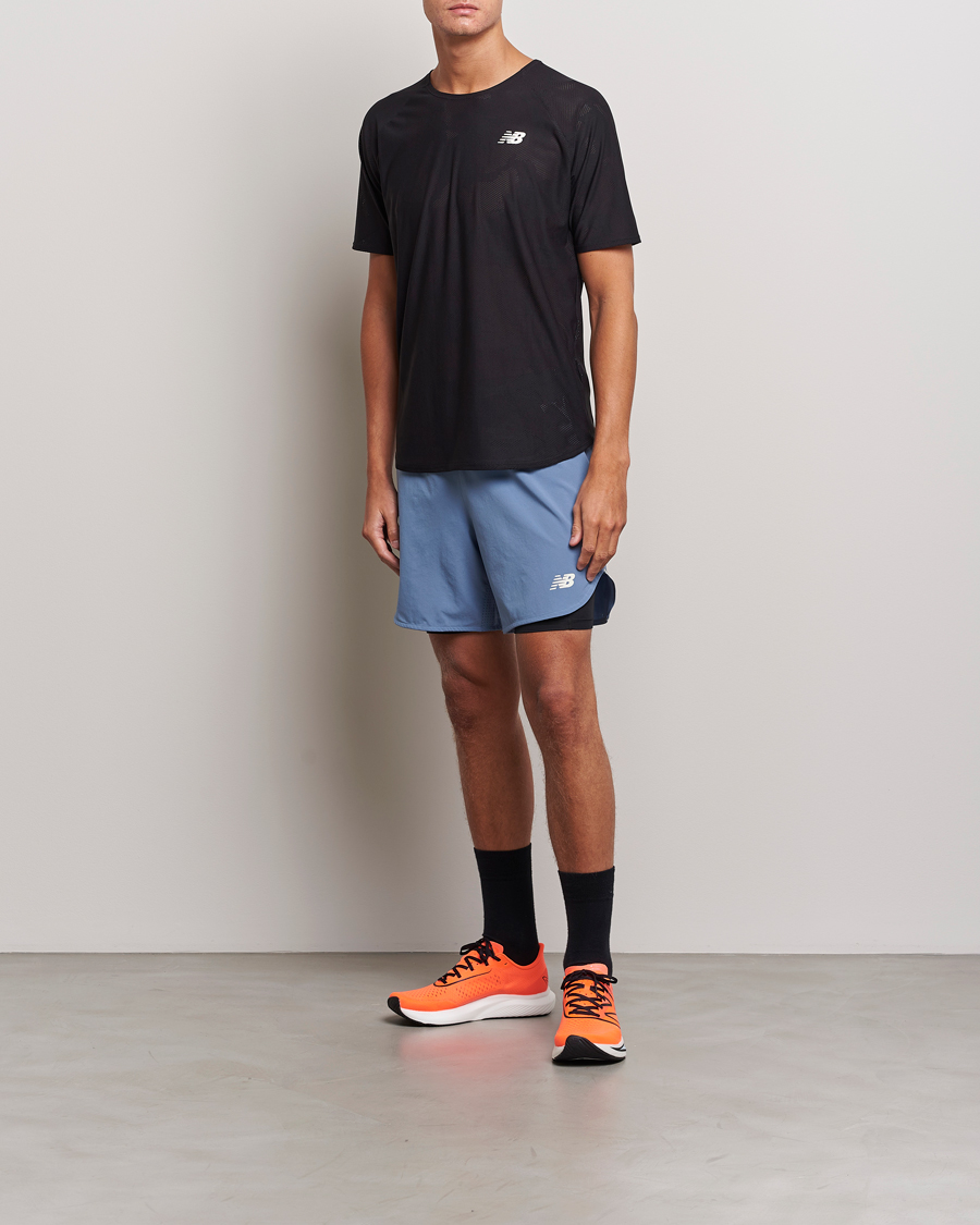 Herre | T-Shirts | New Balance Running | Q Speed Jacquard T-Shirt Black