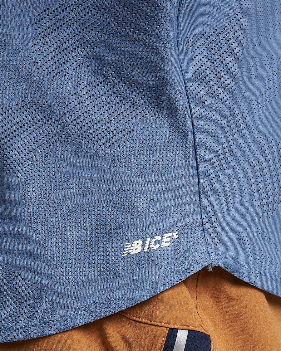 Herre | T-Shirts | New Balance Running | Q Speed Jacquard T-Shirt Mercury Blue