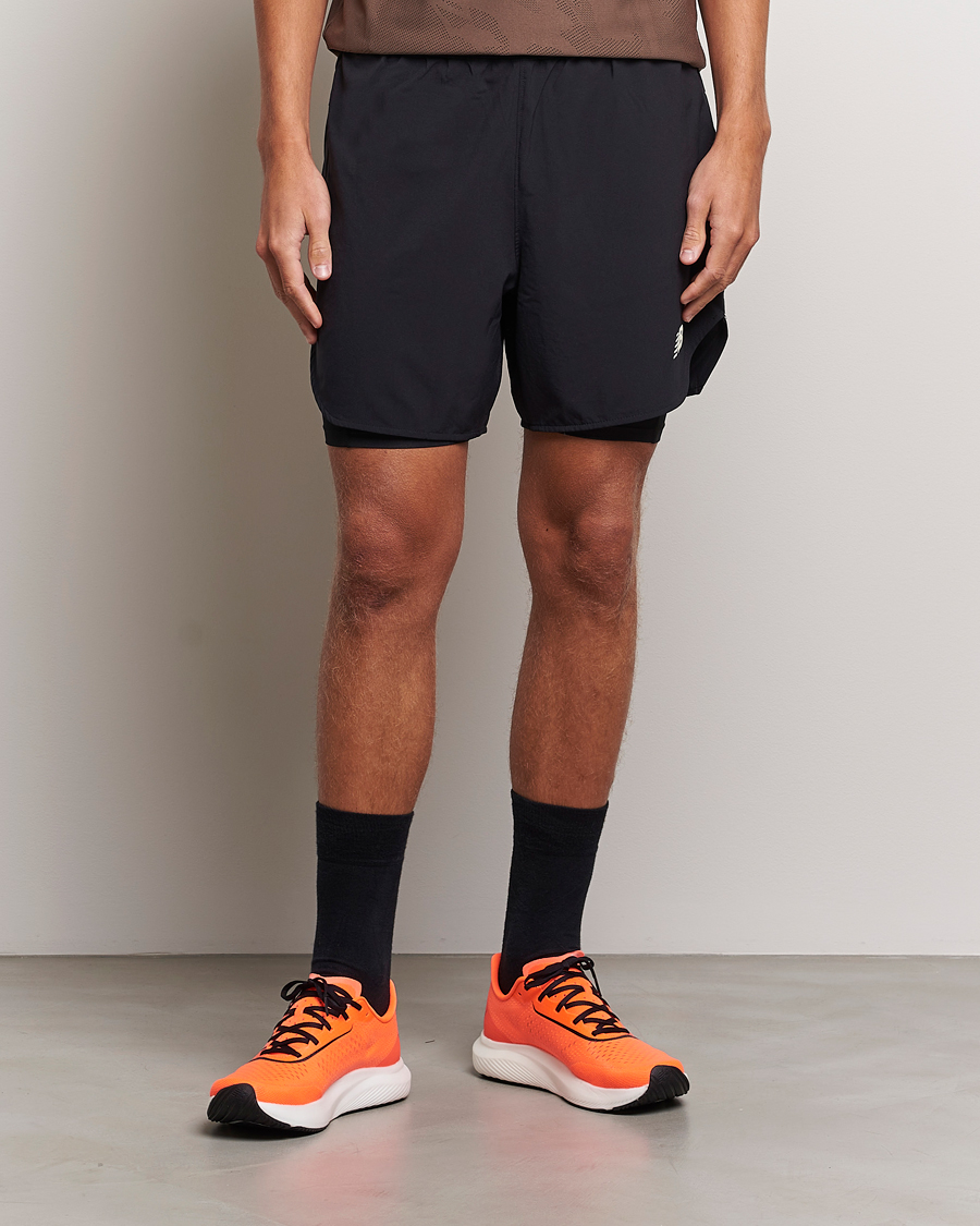 Herre | Shorts | New Balance | Running Q Speed 2 in 1 Shorts Black
