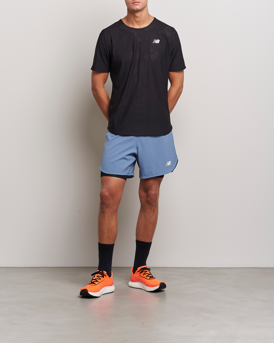 Herre | Shorts | New Balance Running | Q Speed 2 in 1 Shorts Mercury Blue