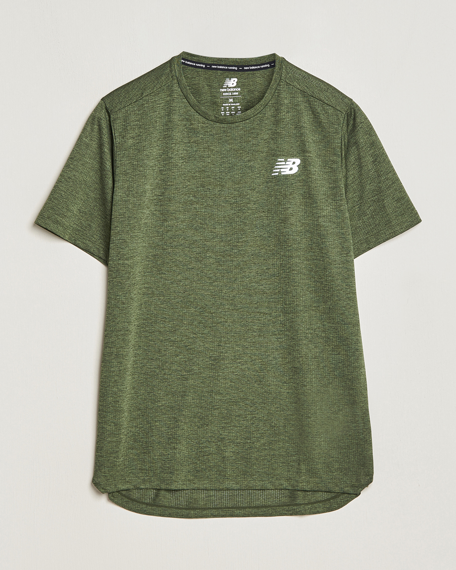 Herre | T-Shirts | New Balance | Running Impact Run T-Shirt Kombu Heather