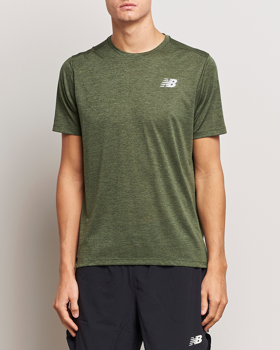 Herre | T-Shirts | New Balance | Running Impact Run T-Shirt Kombu Heather