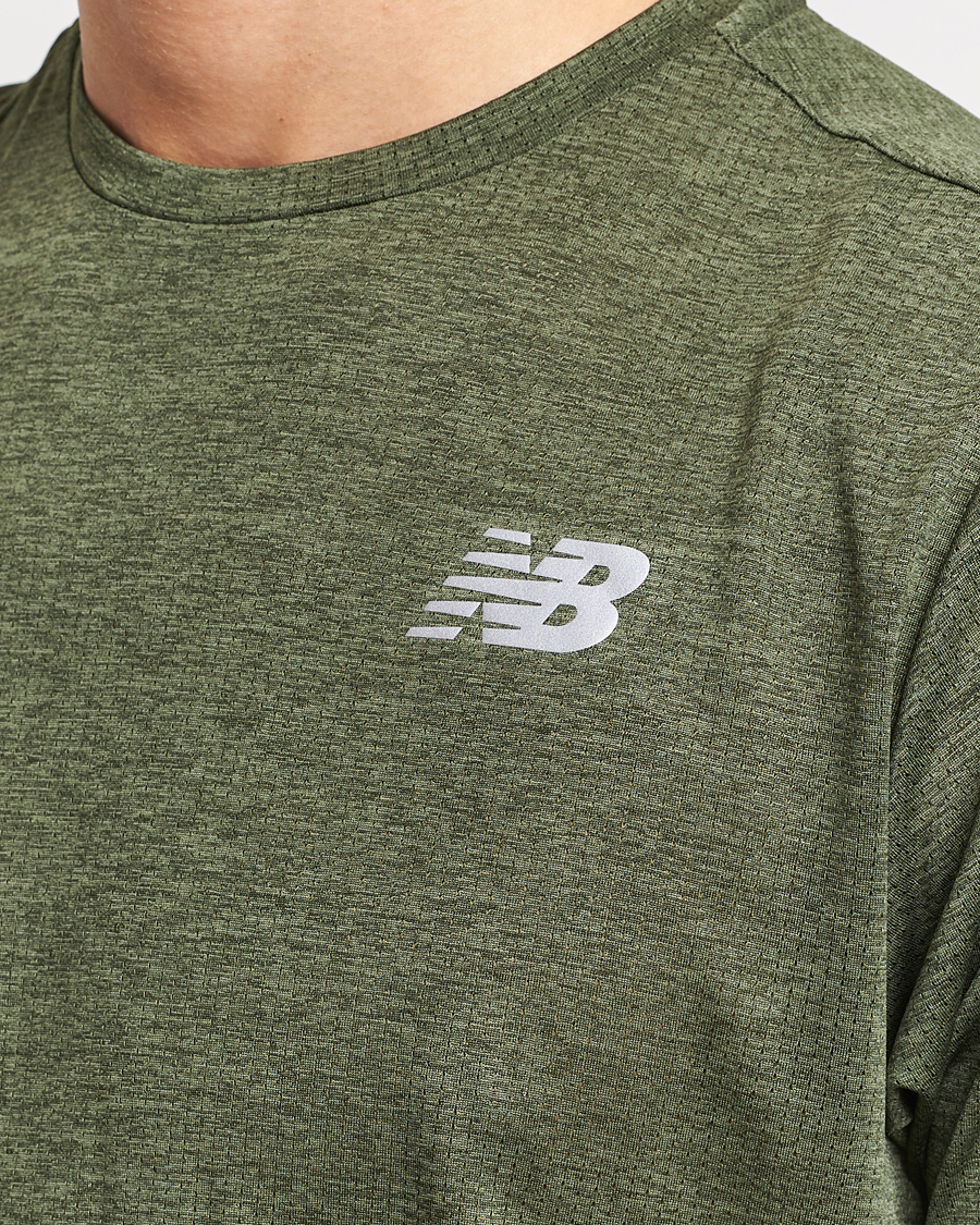 Herre | T-Shirts | New Balance | Running Impact Run T-Shirt Kombu Heather