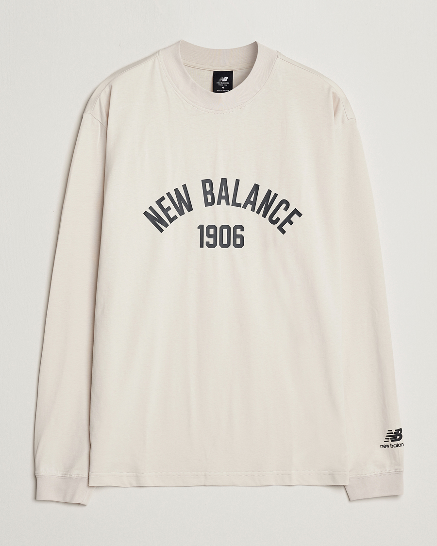 Herre | T-Shirts | New Balance | Varsity Sweatshirt Medium Grey
