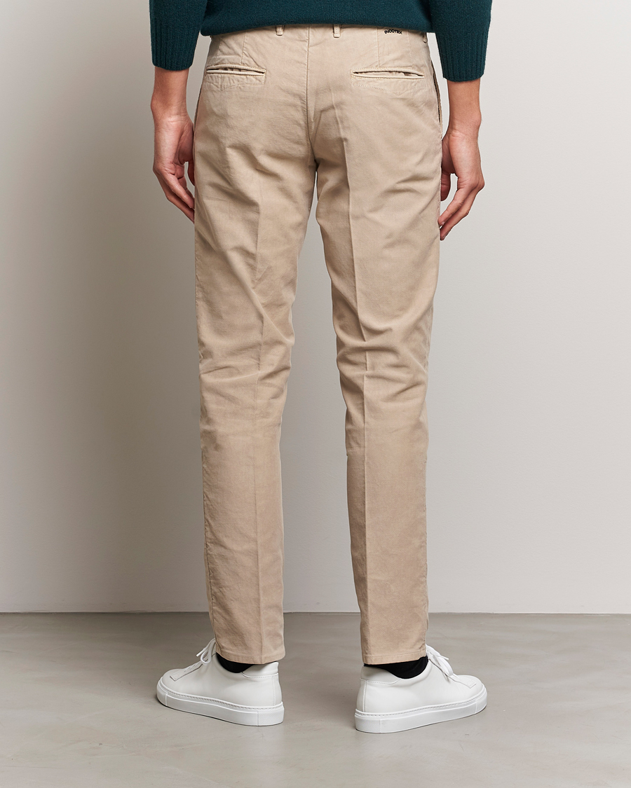 Herre | Bukser | Incotex | Slim Fit Garment Dyed Slacks Beige