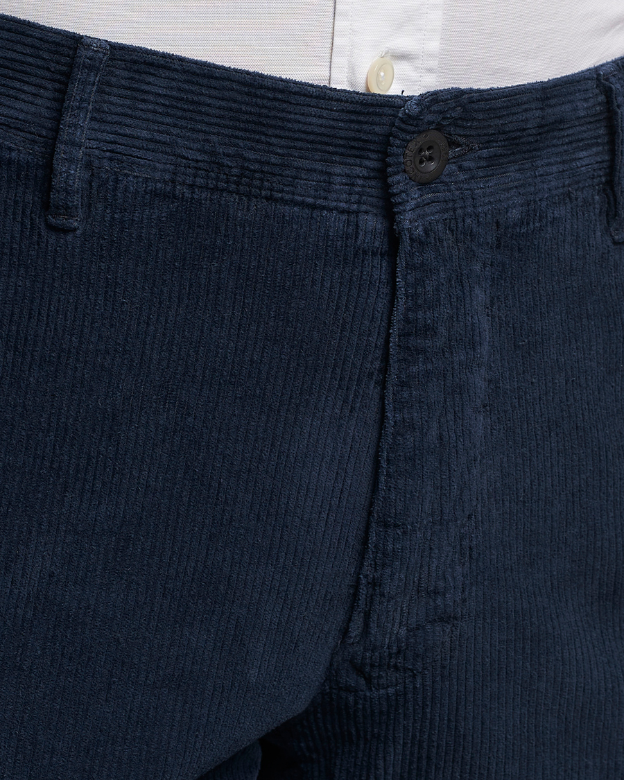 Herre | Bukser | Incotex | Slim Fit Leisure Cord Slacks Navy