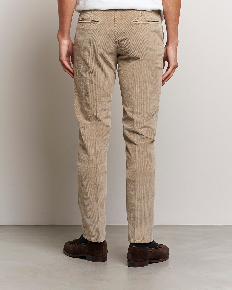 Herre | Bukser | Incotex | Slim Fit Leisure Cord Slacks Beige
