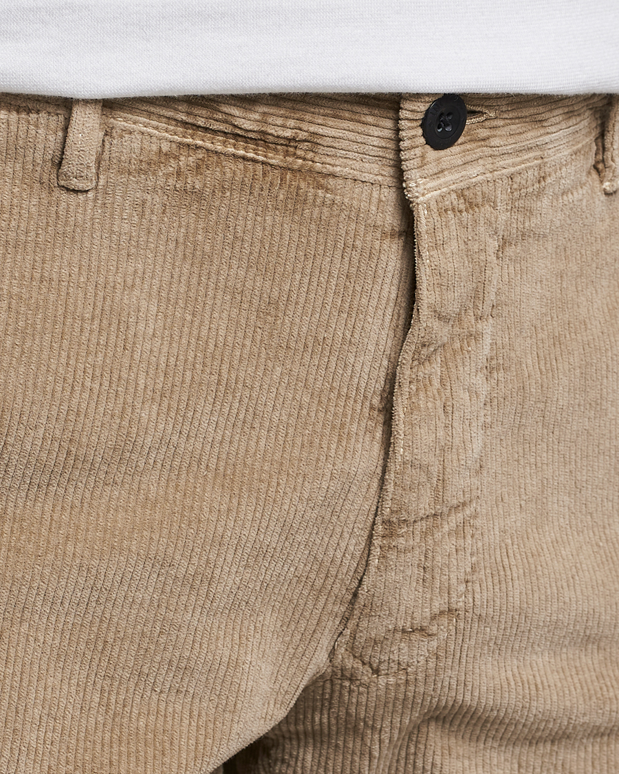 Herre | Bukser | Incotex | Slim Fit Leisure Cord Slacks Beige