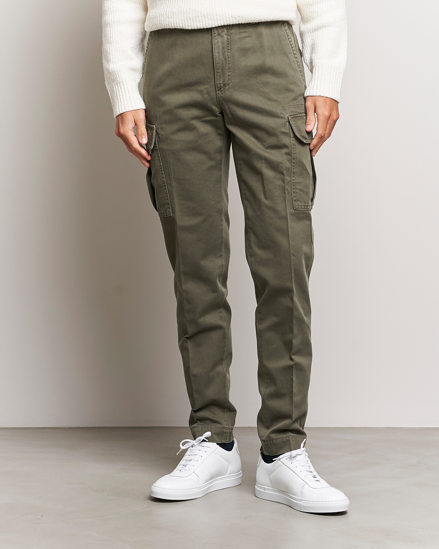 Herre |  | Incotex | Slim Fit Cargo Pants Military