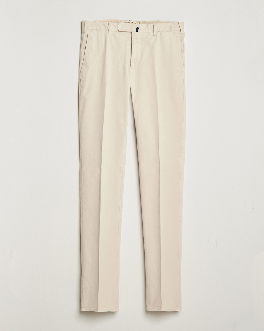 Herre | | Incotex | Slim Fit Cotton Stretch Chinos Off White