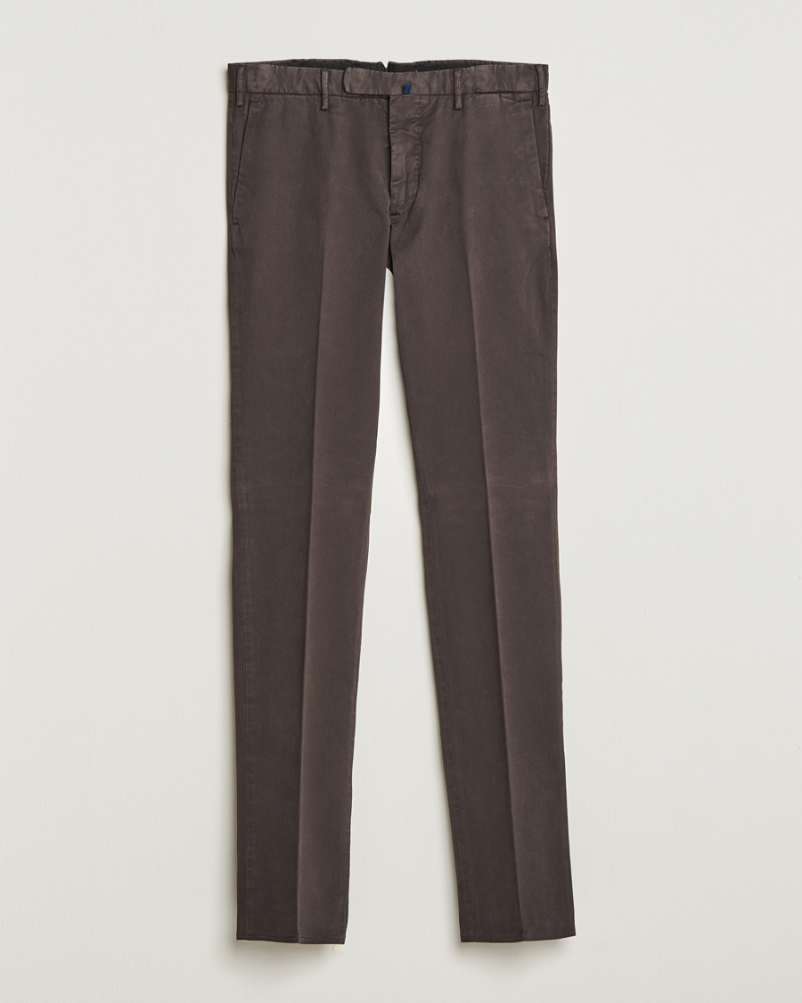 Herre | Bukser | Incotex | Slim Fit Cotton Stretch Chinos Dark Brown