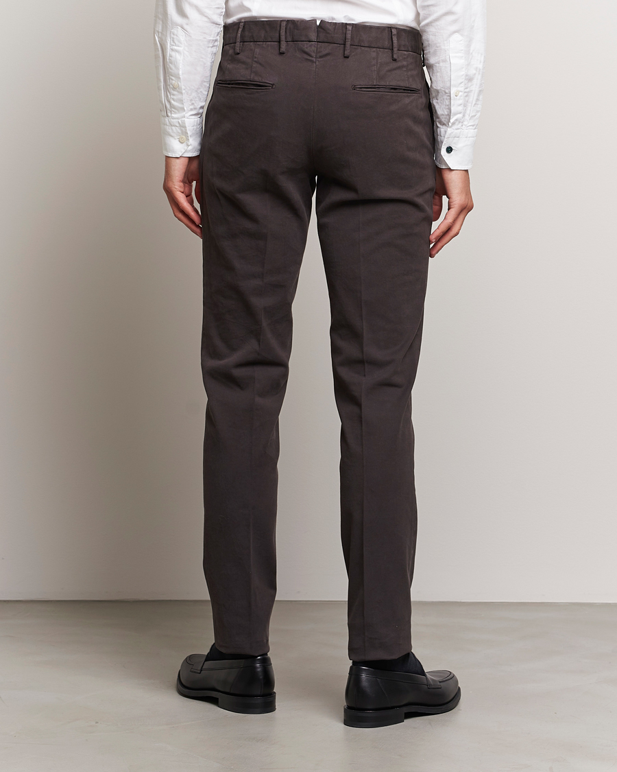 Herre | Bukser | Incotex | Slim Fit Cotton Stretch Chinos Dark Brown