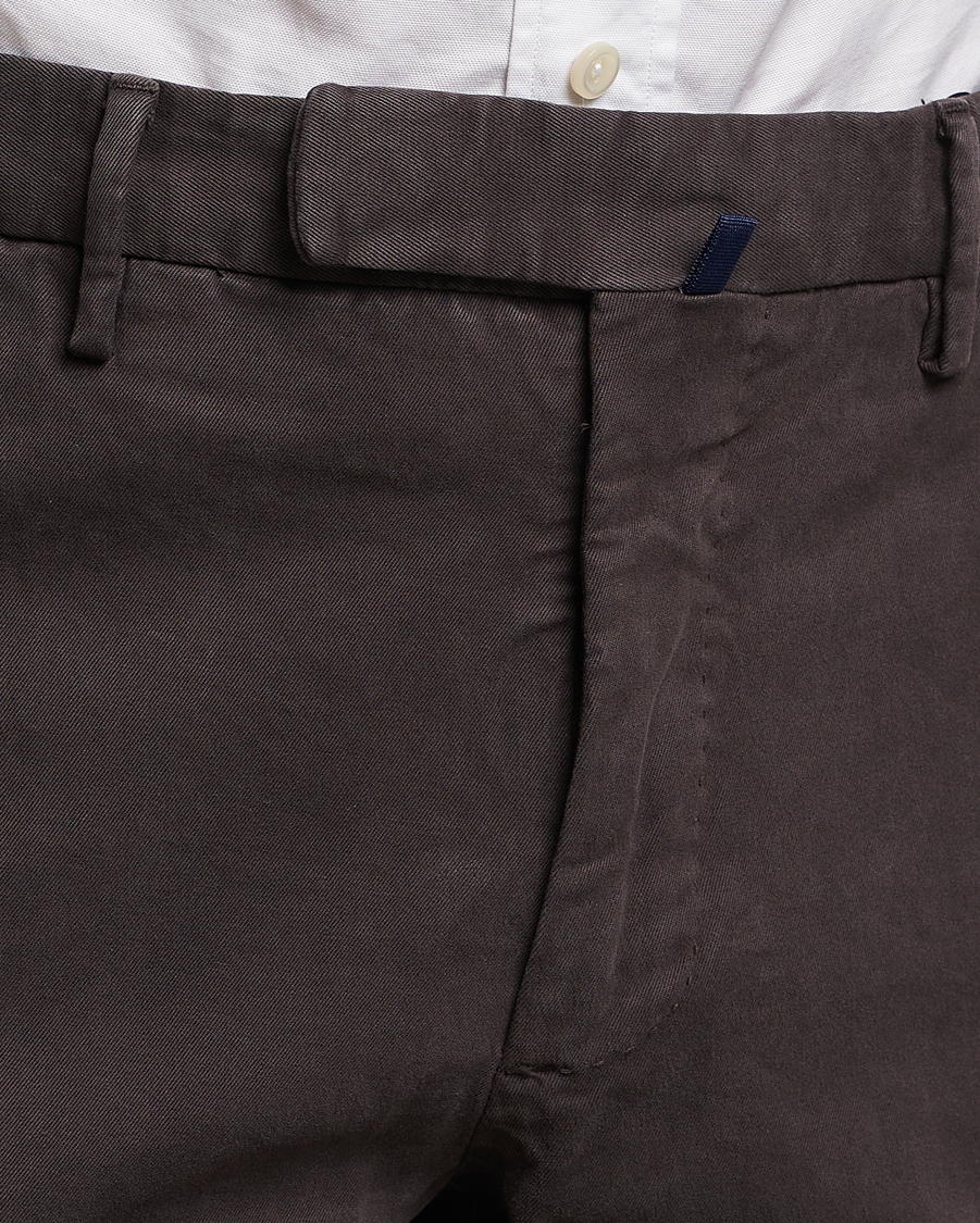 Herre | Bukser | Incotex | Slim Fit Cotton Stretch Chinos Dark Brown