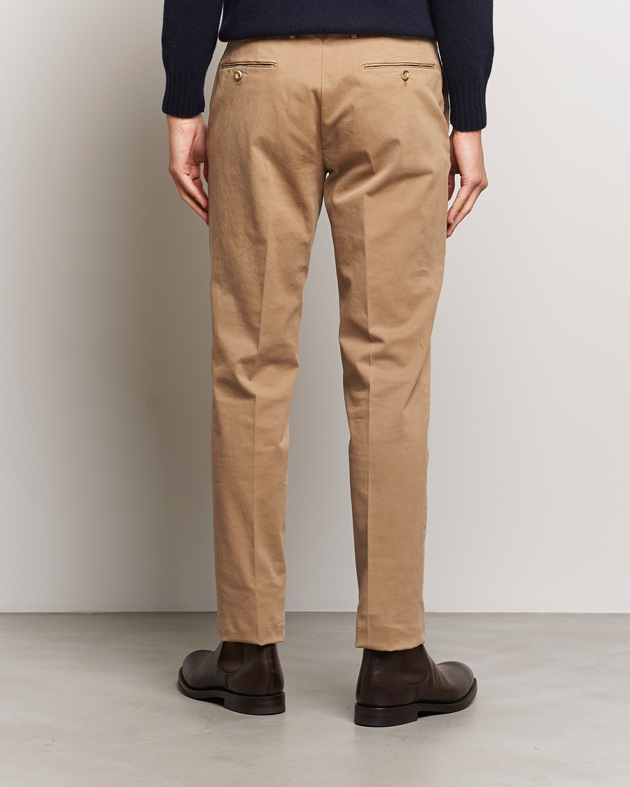 Herre | Bukser | Incotex | Regular Fit Cotton Chinos Beige