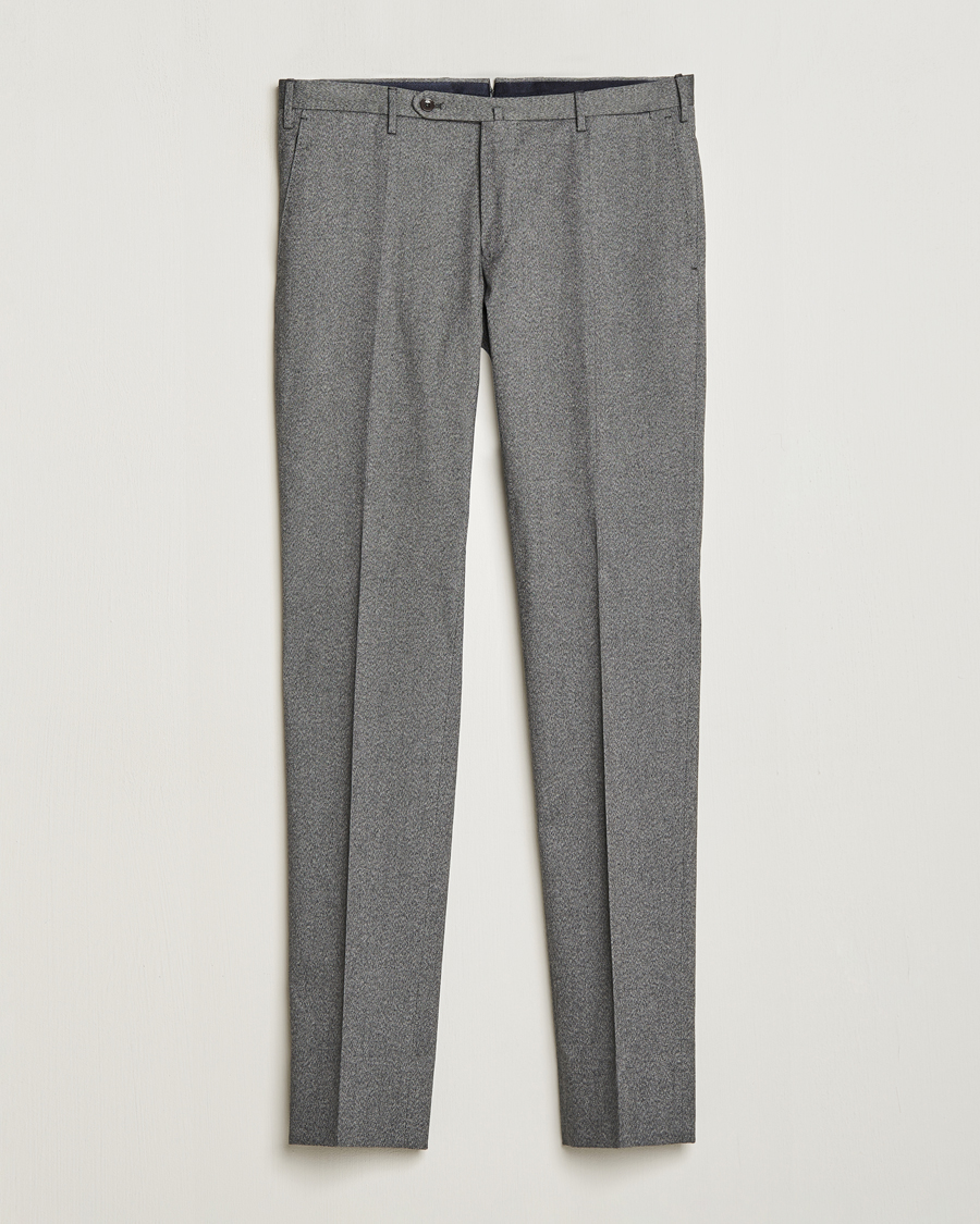 Herre | Bukser | Incotex | Slim Fit Cotton Trousers Grey Melange