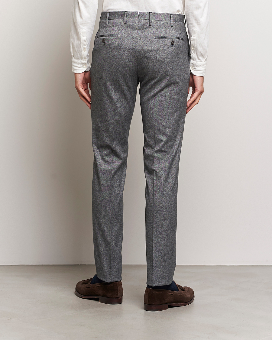 Herre | Bukser | Incotex | Slim Fit Cotton Trousers Grey Melange