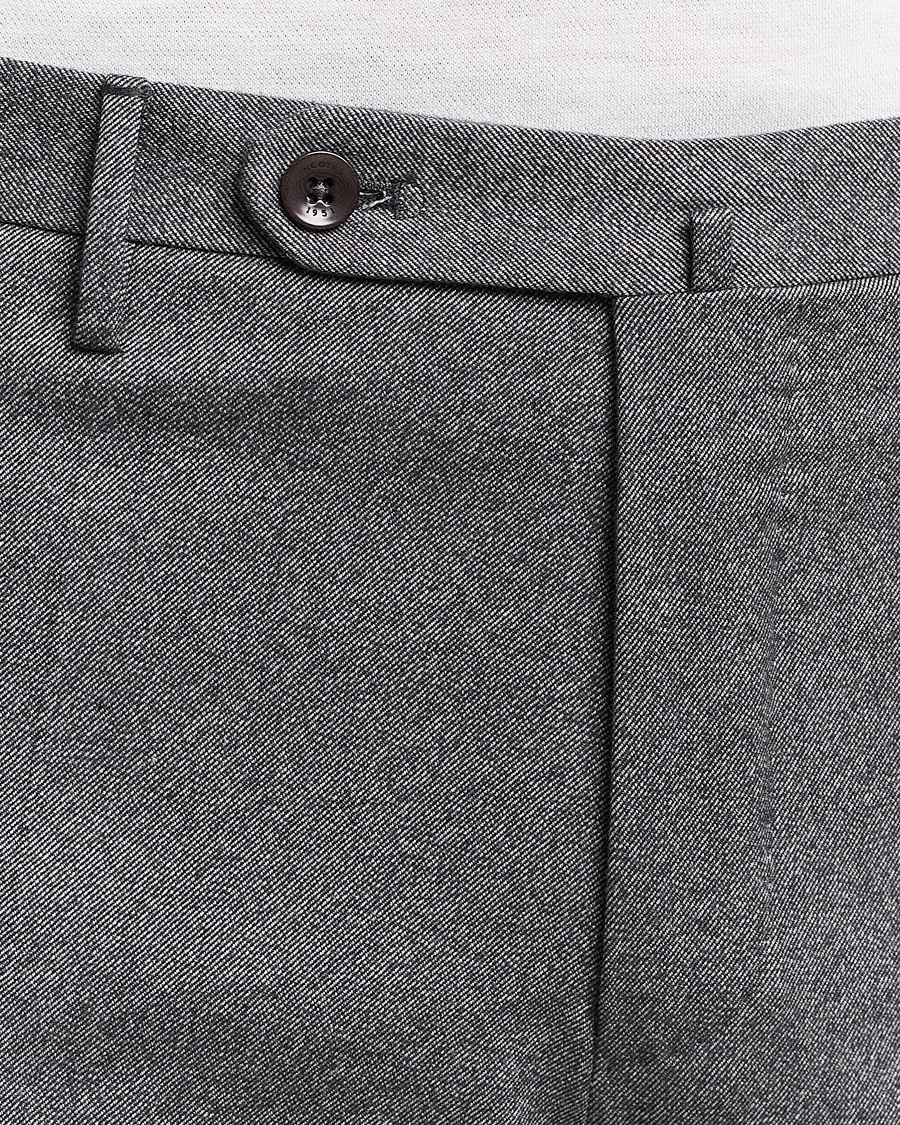 Herre | Bukser | Incotex | Slim Fit Cotton Trousers Grey Melange