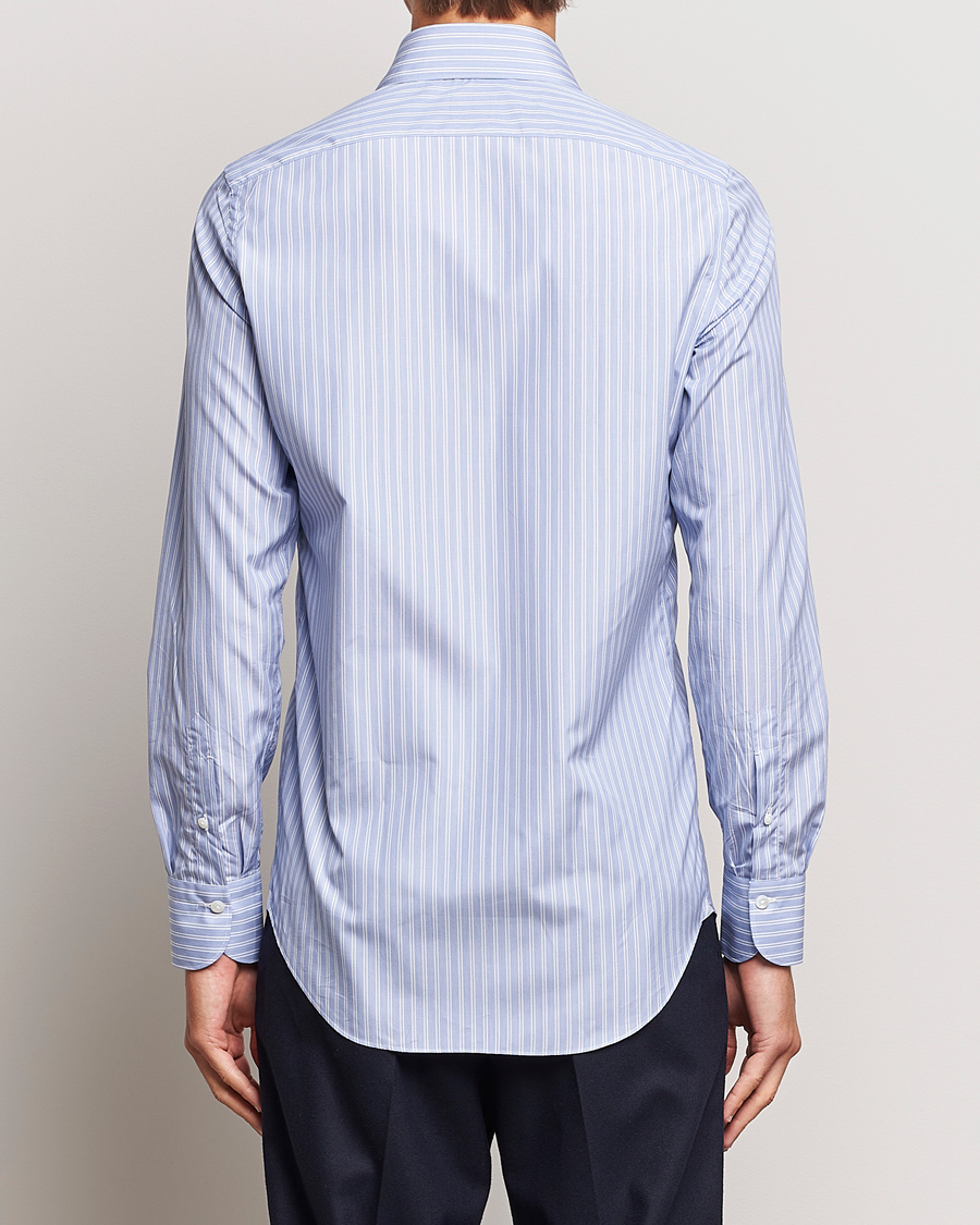 Herre | Skjorter | Finamore Napoli | Milano Slim Giza 170 Dress Shirt Light Blue