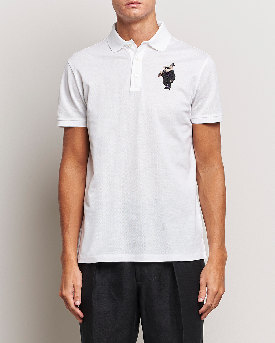 Herre | Pikéer | Ralph Lauren Purple Label | Ski Bear Polo White