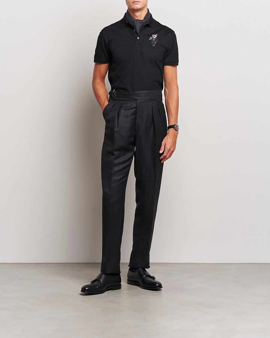 Herre | Pikéer | Ralph Lauren Purple Label | Ski Bear Polo Black