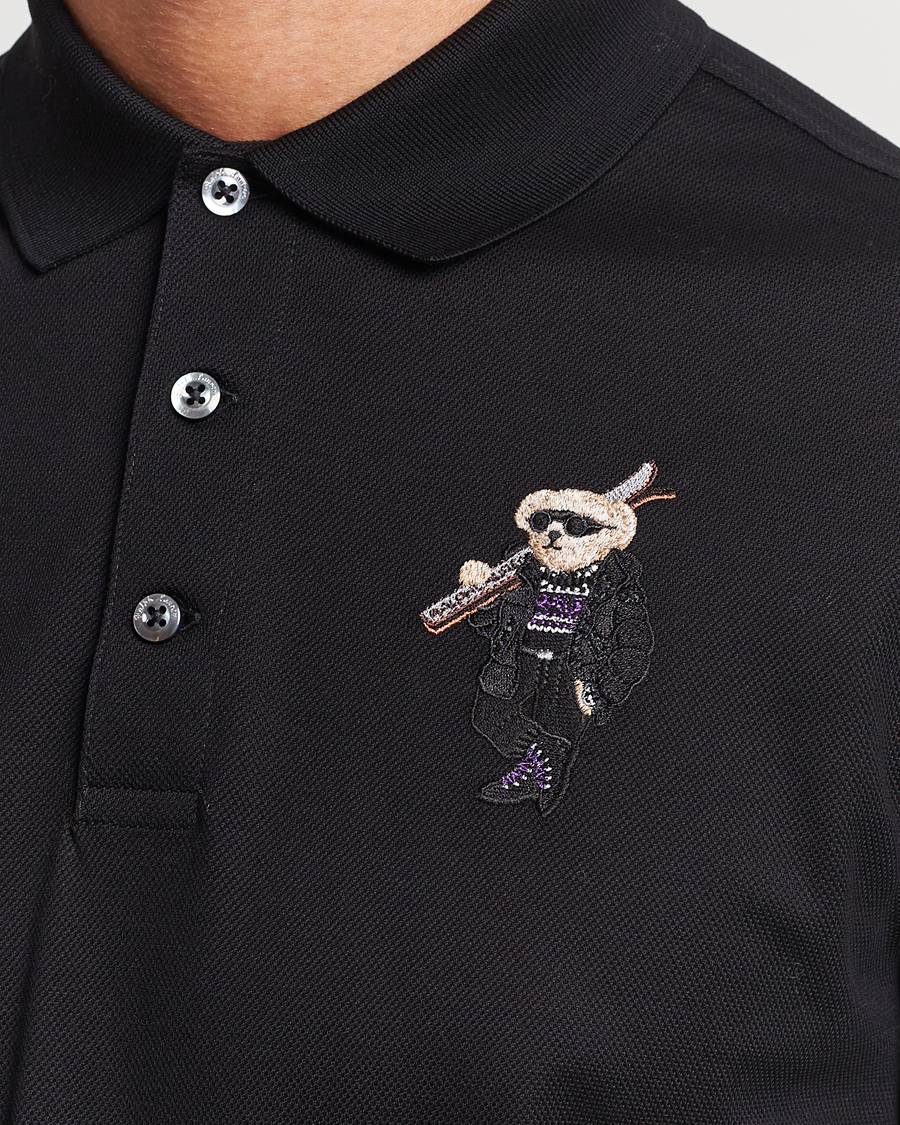 Herre | Pikéer | Ralph Lauren Purple Label | Ski Bear Polo Black