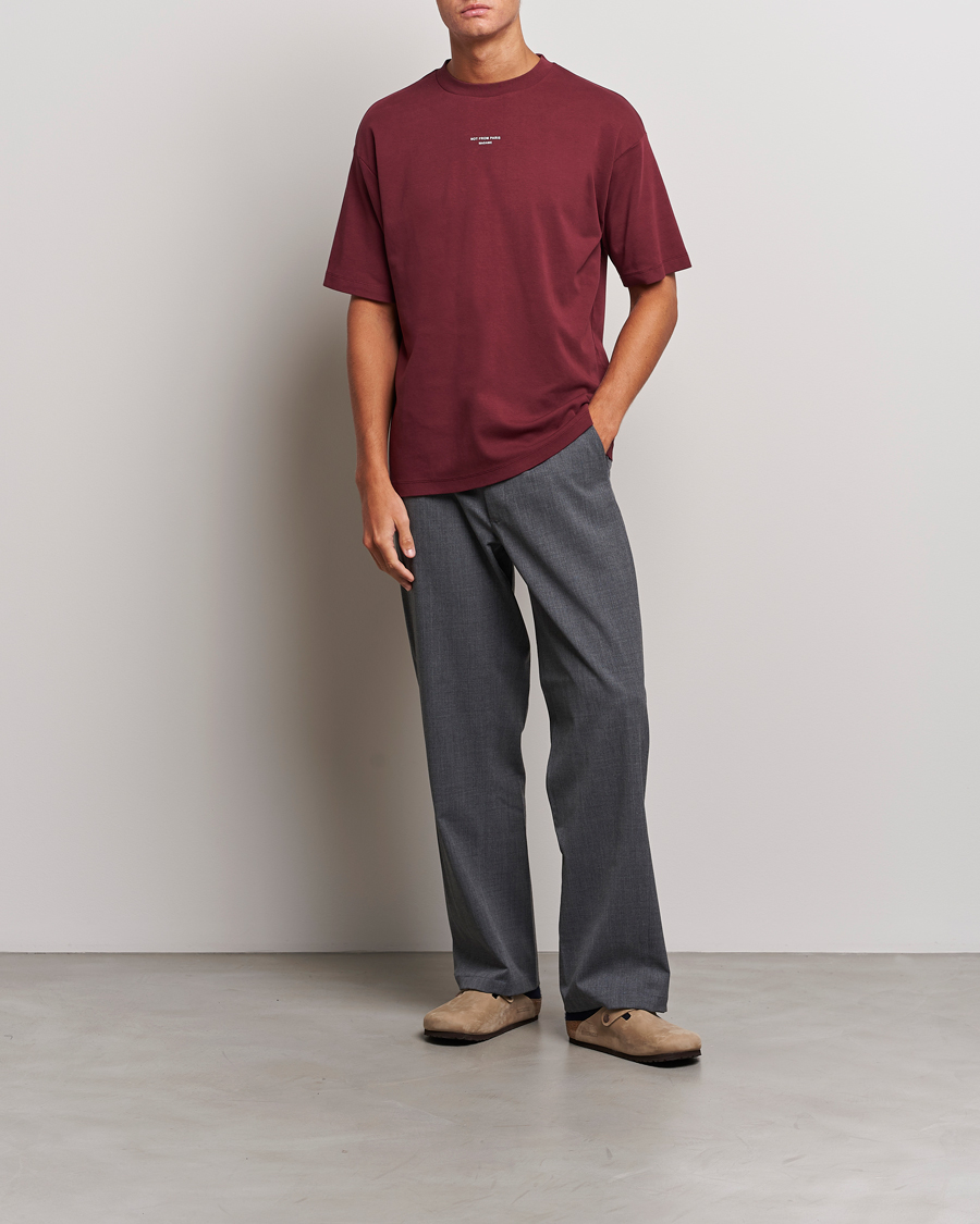 Herre | T-Shirts | Drôle de Monsieur | Classic NFPM T-Shirt Wine