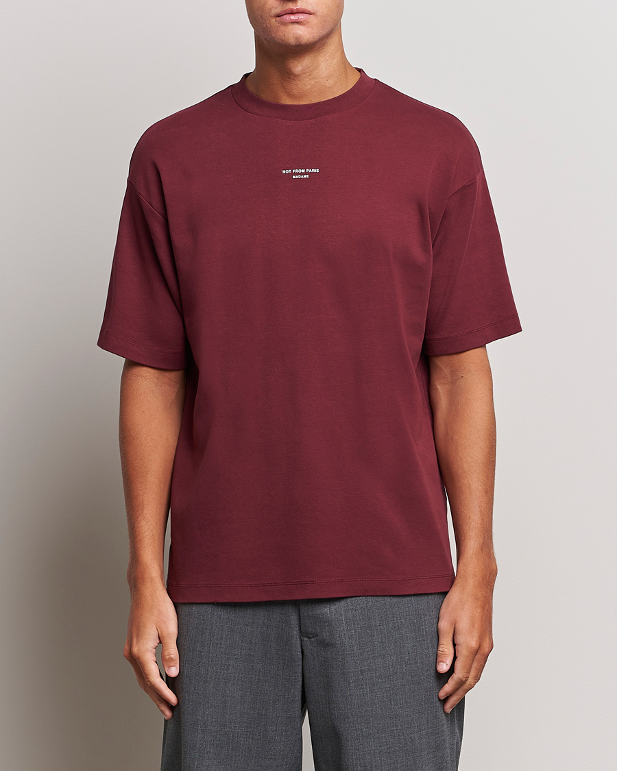 Herre | T-Shirts | Drôle de Monsieur | Classic NFPM T-Shirt Wine