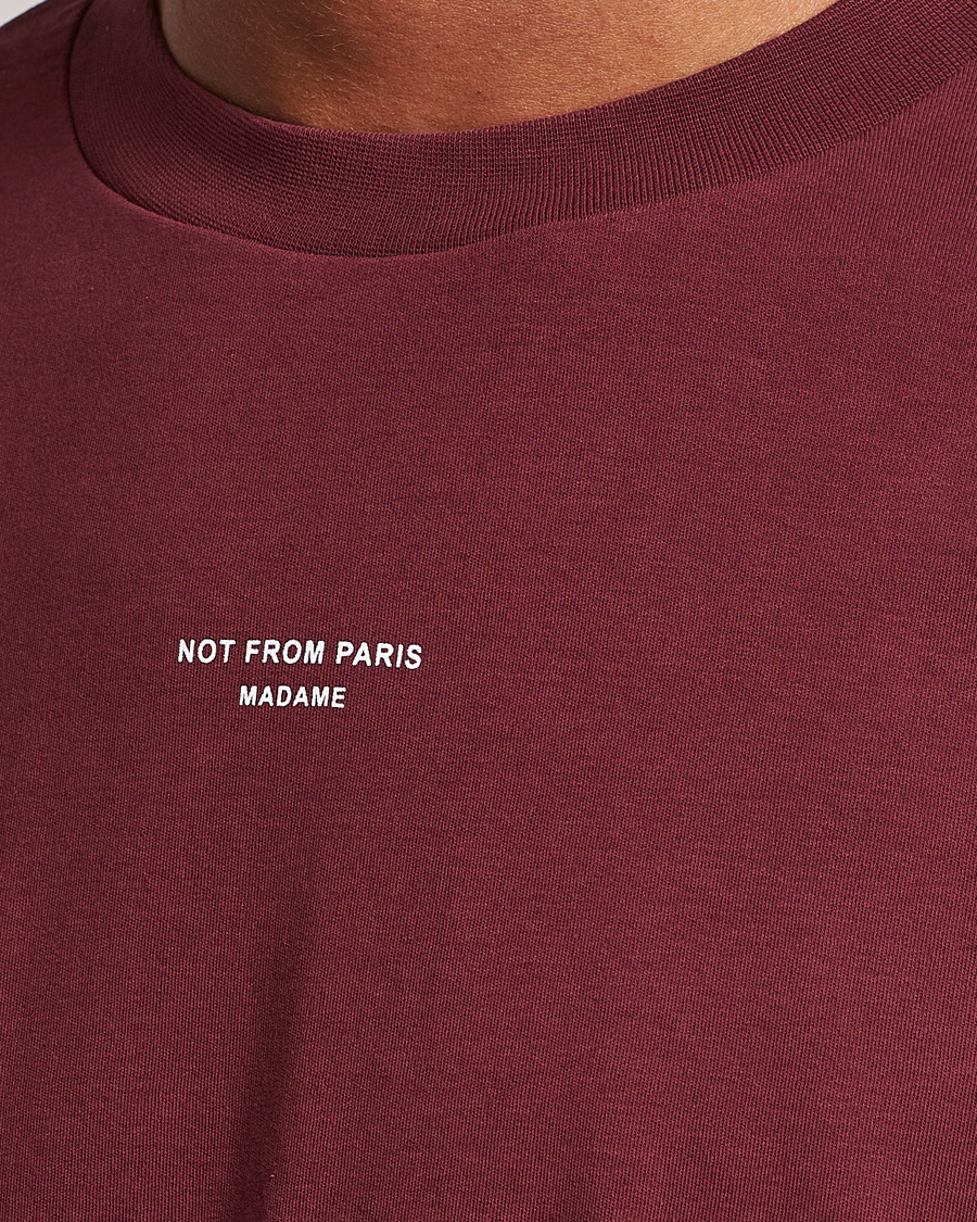 Herre | T-Shirts | Drôle de Monsieur | Classic NFPM T-Shirt Wine
