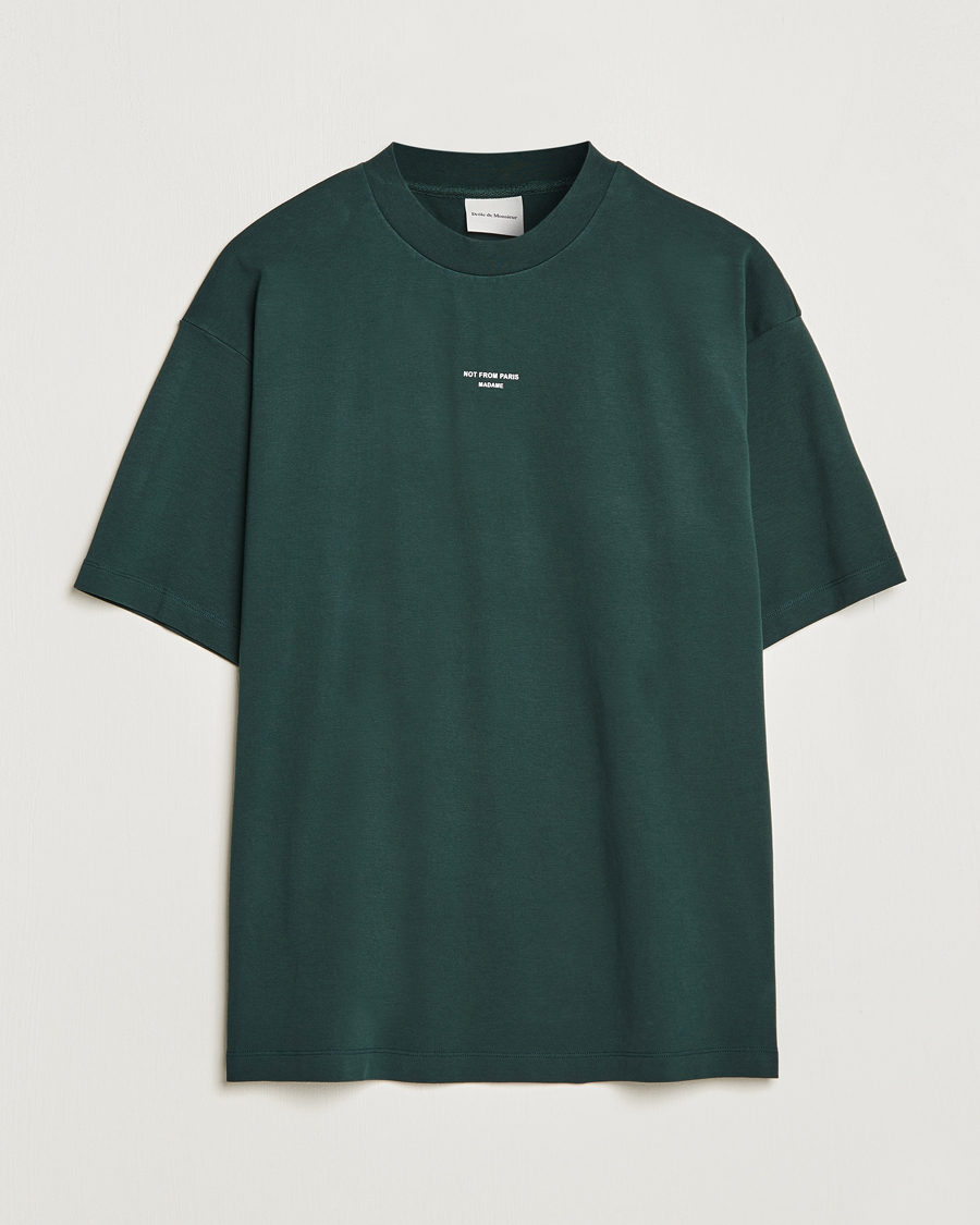 Herre | T-Shirts | Drôle de Monsieur | Classic NFPM T-Shirt Dark Green