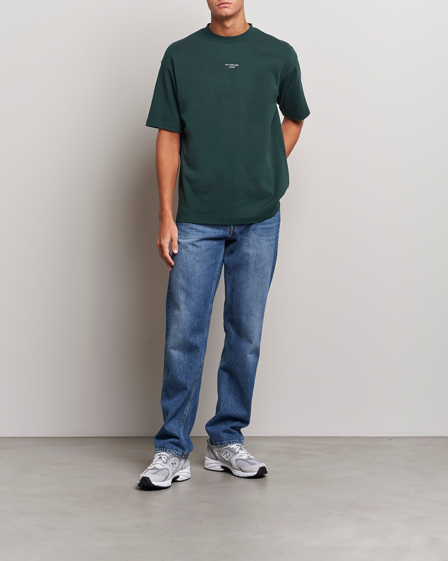 Herre | T-Shirts | Drôle de Monsieur | Classic NFPM T-Shirt Dark Green
