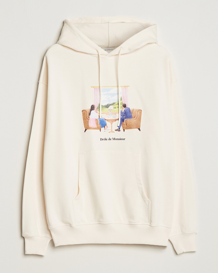 Herre | Gensere | Drôle de Monsieur | Voyage Hoodie Cream
