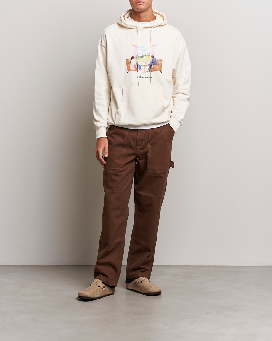 Herre | Gensere | Drôle de Monsieur | Voyage Hoodie Cream