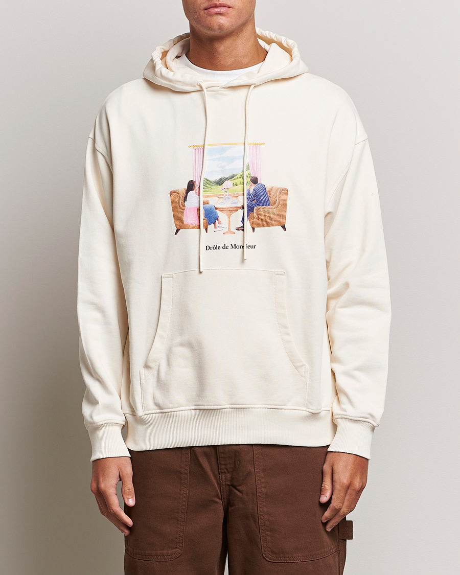 Herre | Gensere | Drôle de Monsieur | Voyage Hoodie Cream