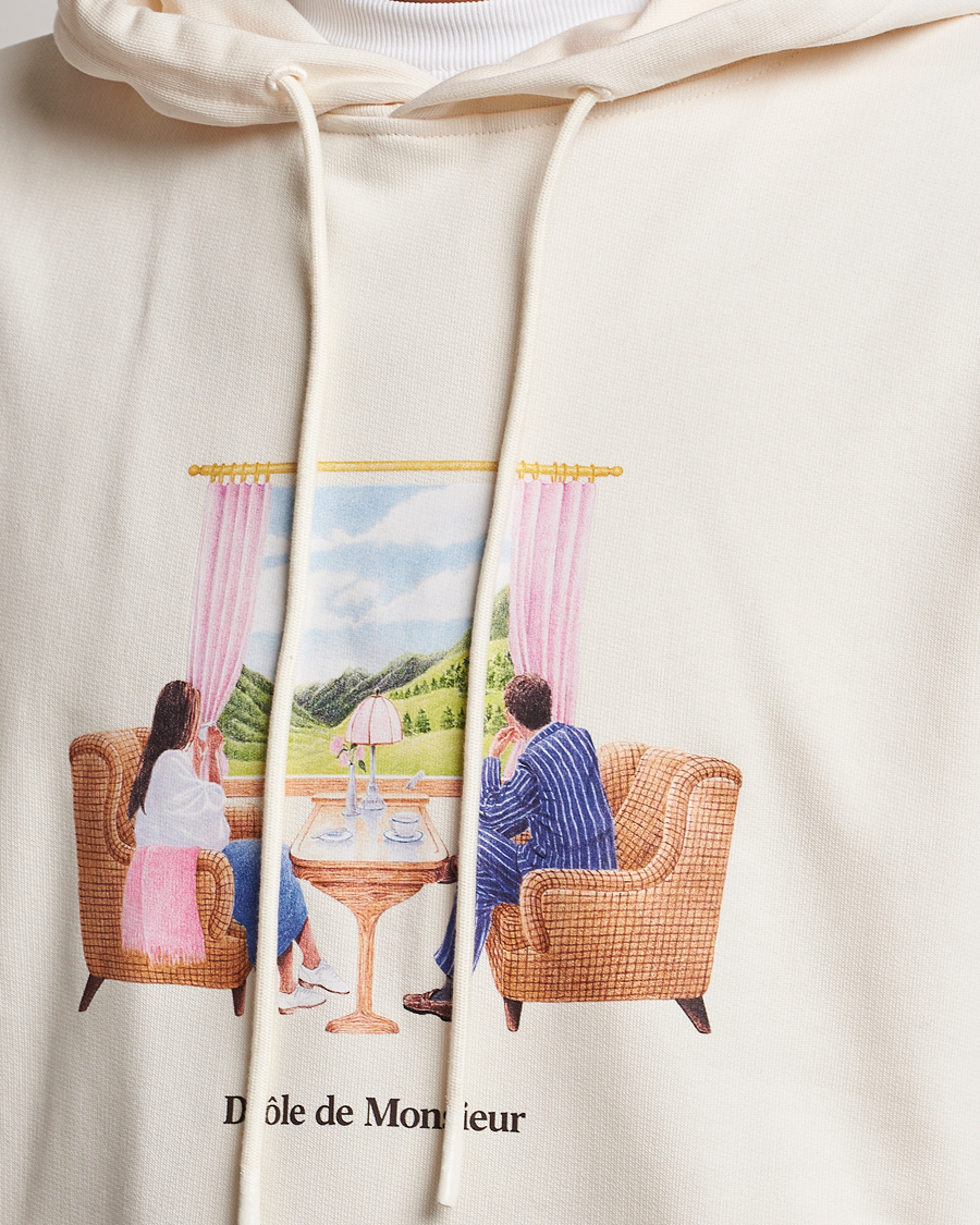 Herre | Gensere | Drôle de Monsieur | Voyage Hoodie Cream